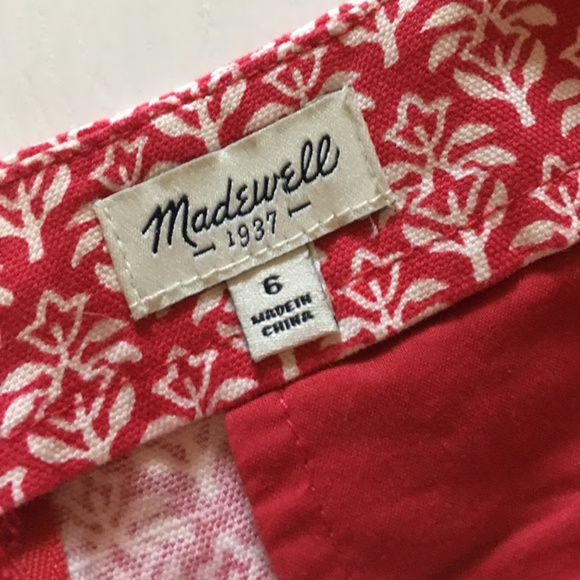 Madewell Deck Shorts in Tulip Tree Size 6 - Picture 5 of 6